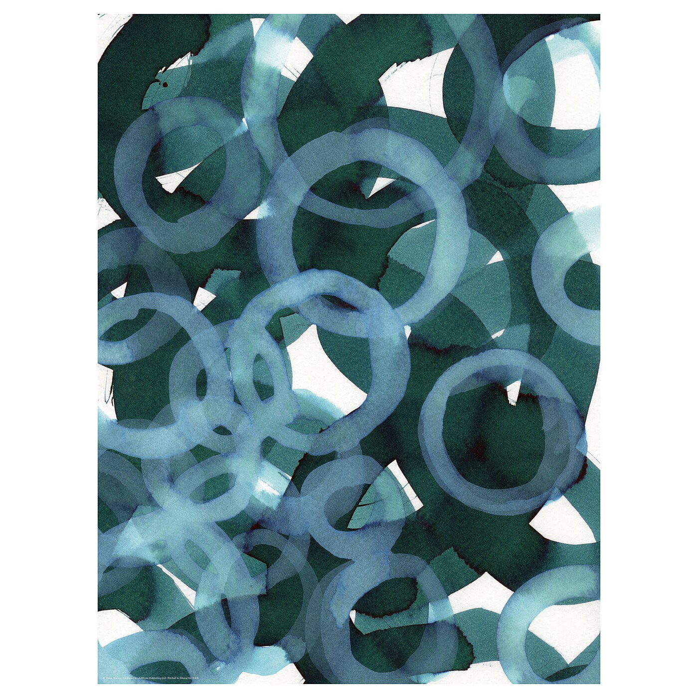 ИКЕА Постер BILD - Сині кільця 30х40 см, 104.361.10
