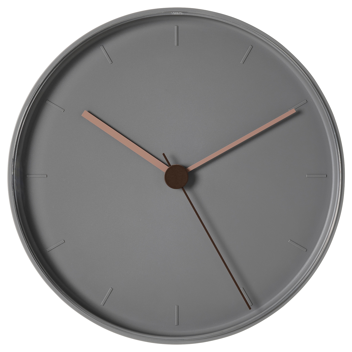 ИКЕА Годинник BONDTOLVAN - сіро-рожевий 25 см, 005.110.15