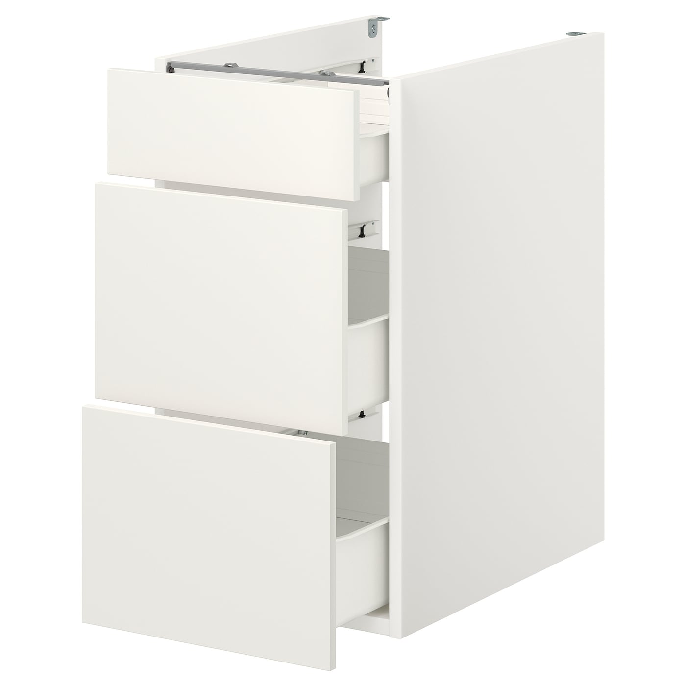 ИКЕА ENHET Основна шафа / 3 ящики - білий 40x62x75 см, 093.209.69