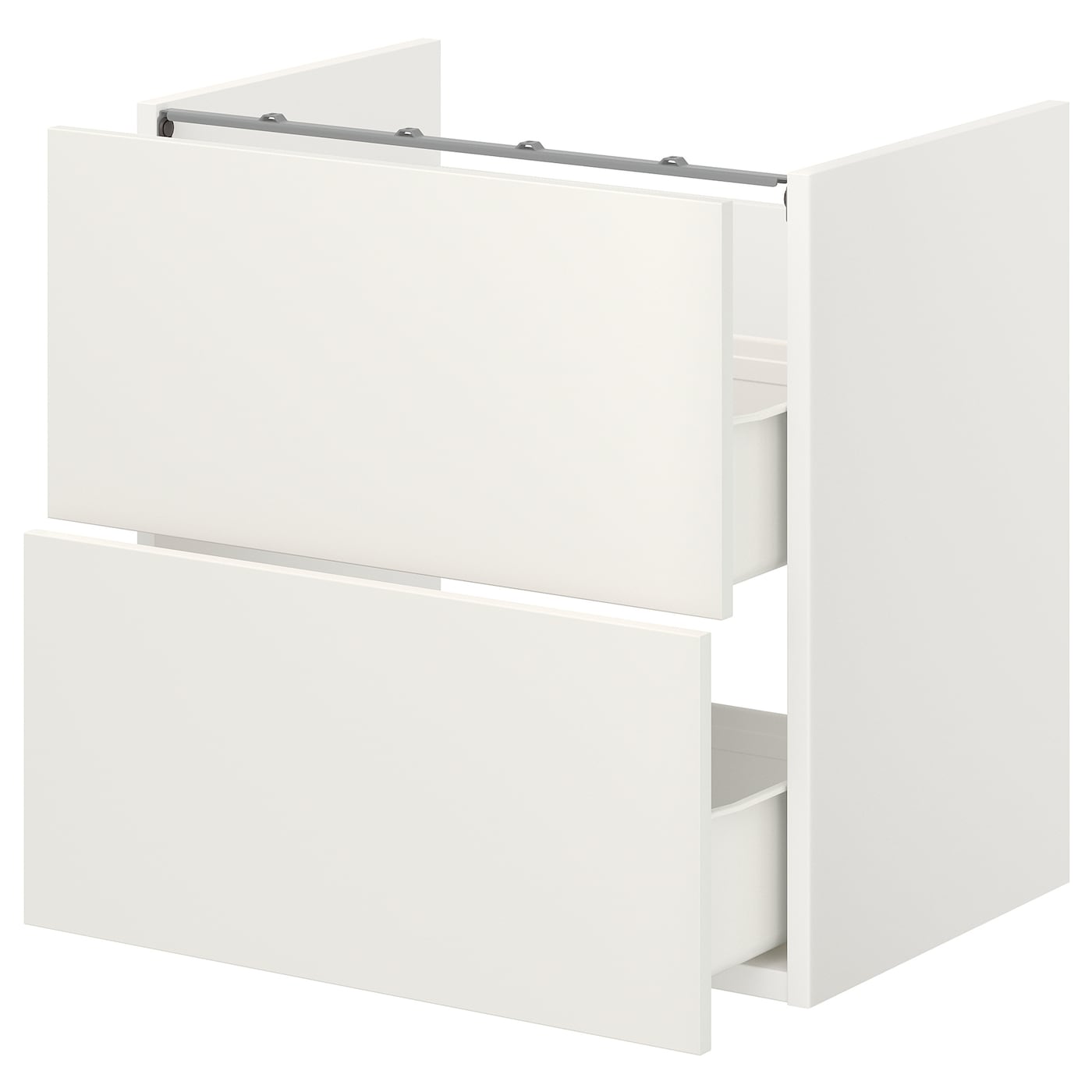 ИКЕА ENHET Шафа для умивальника з 2 ящиками - білий 60x42x60 см, 093.223.41