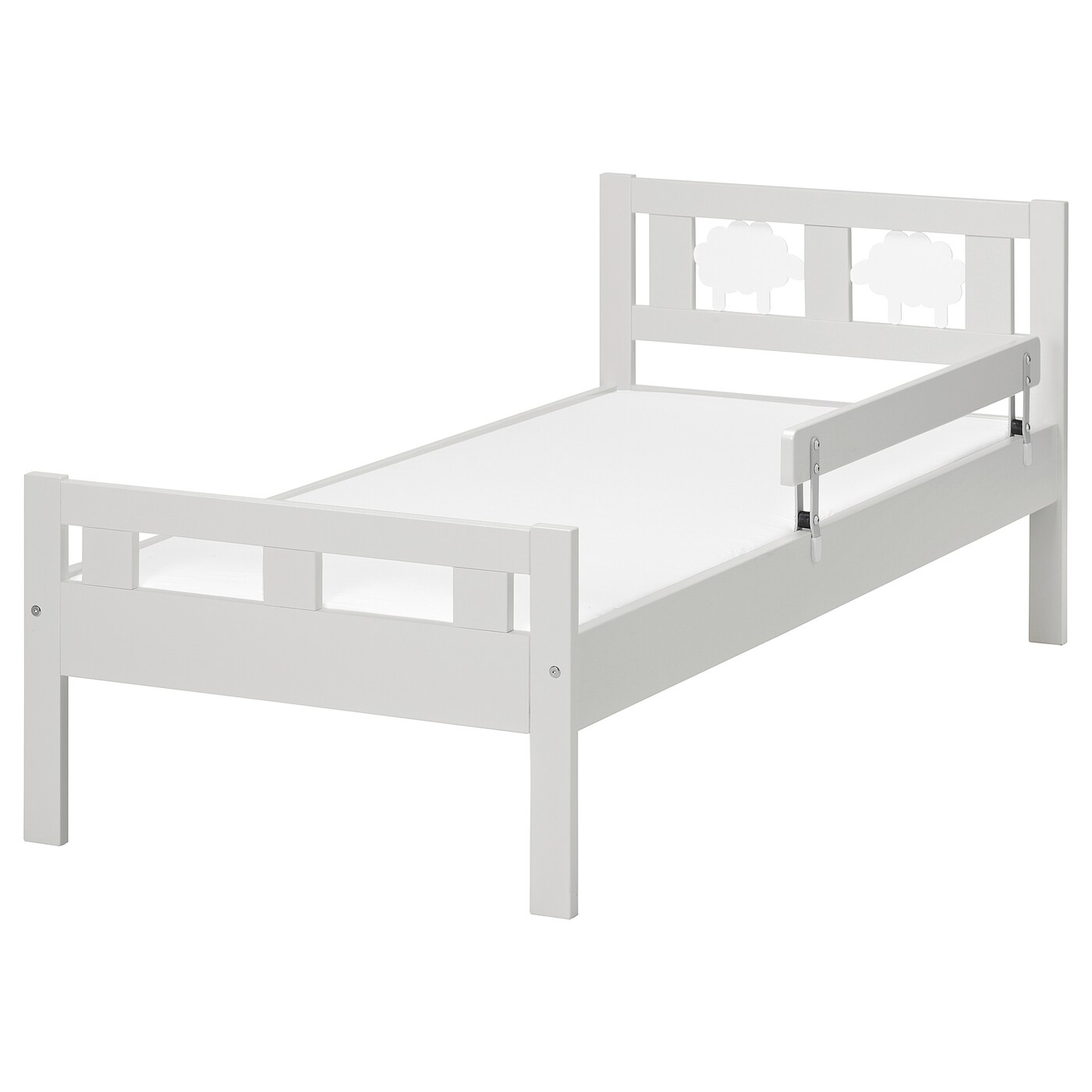ИКЕА KRITTER Каркас ліжка з рейковим дном - сірий 70х160 см, 193.998.82