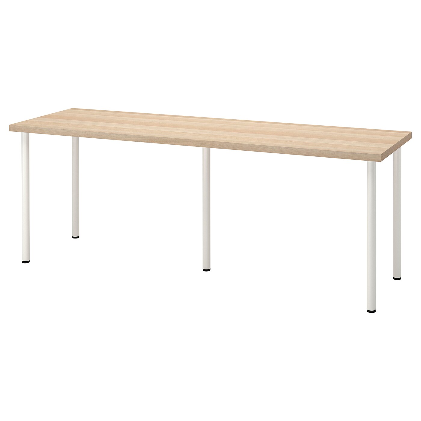 LAGKAPTEN / ADILS Письмовий стіл - білий вітражний дуб з ефектом / білий 200x60 см