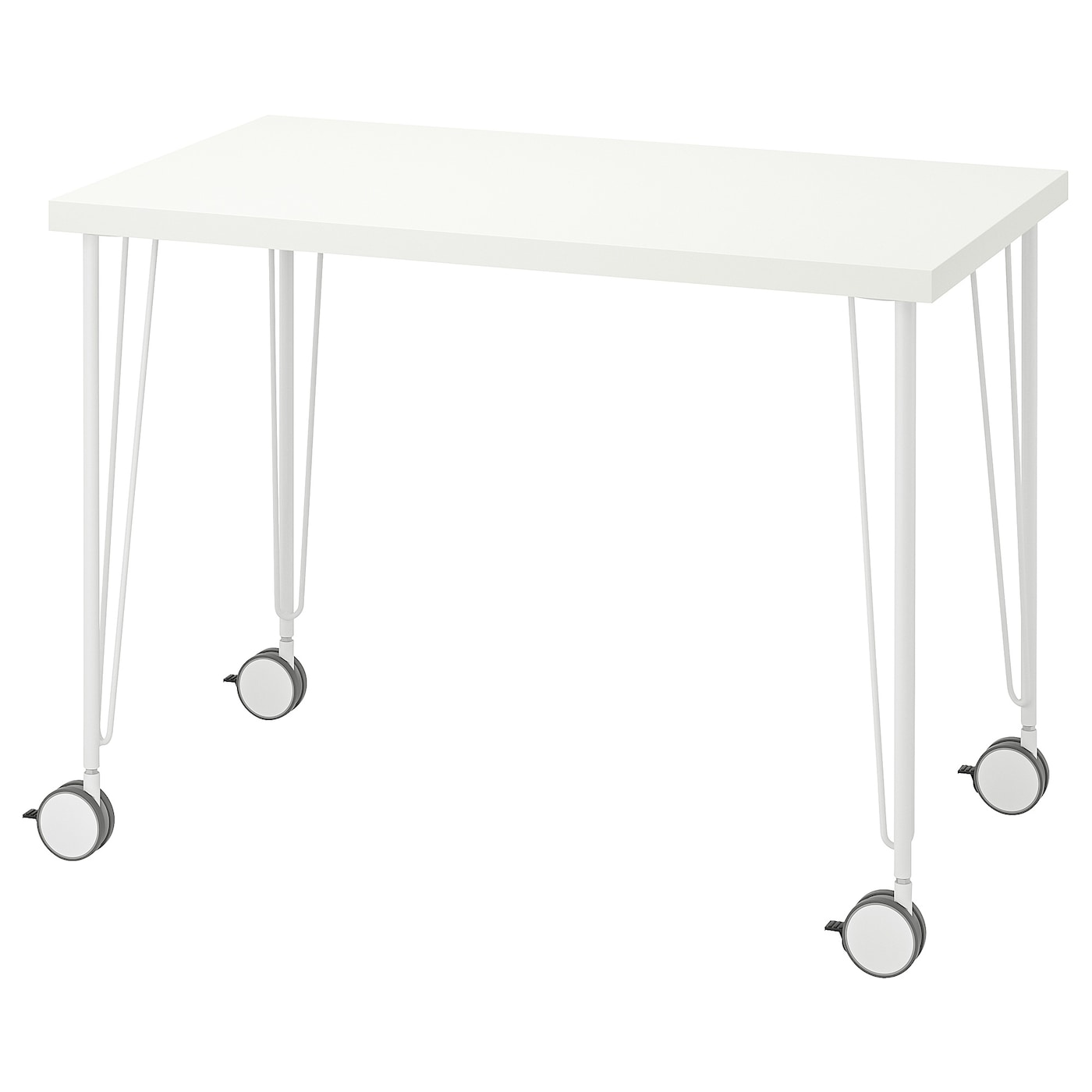 ИКЕА LINNMON / KRILLE Письмовий стіл - білий 100x60 см, 094.162.12