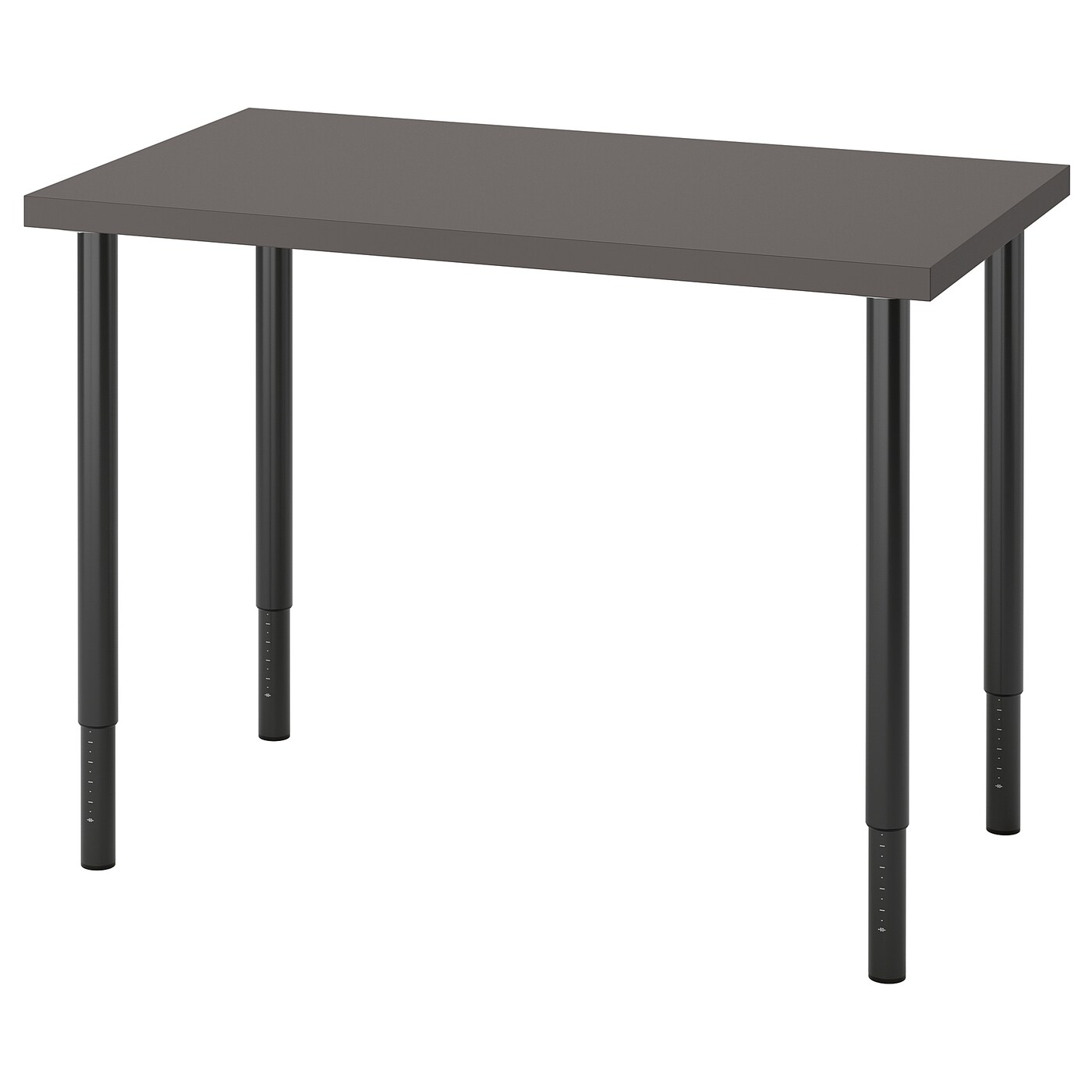 ИКЕА LINNMON / OLOV Письмовий стіл - темно-сірий / чорний 100х60 см, 094.161.13