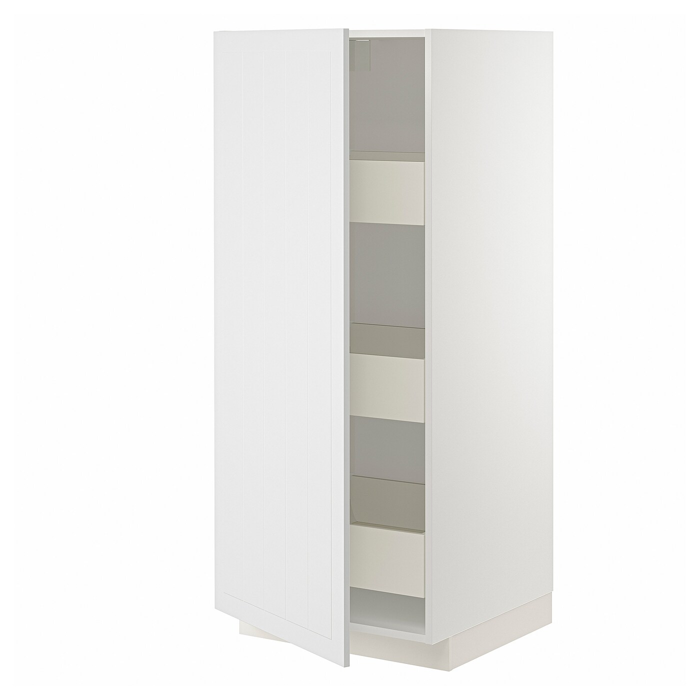 ИКЕА METOD / MAXIMERA Висока шафа з ящиками - білий / Stensund білий 60x60x140 см, 094.093.44