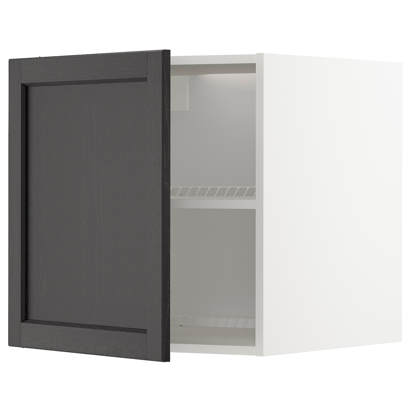 ИКЕА СПОСІБ Верх для холодильника / морозильної камери - білий / Lerhyttan чорний фарбований 60x60 см, 094.691.30