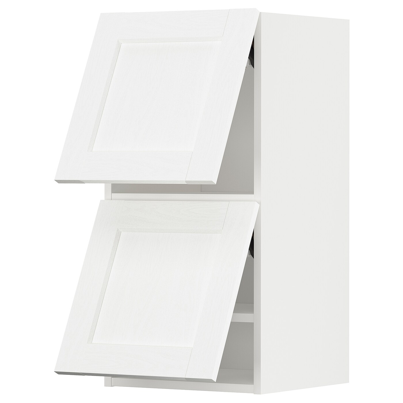 СПОСІБ Горизонтальний шафа з 2 відкритими дверцятами - білий Enköping / імітація білого дерева 40x80 см
