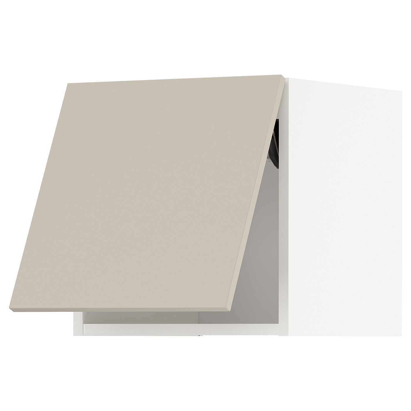 ИКЕА СПОСІБ Горизонтальна навісна шафа з кнопковим отвором - білий / Havstorp бежевий 40x40 см, 094.264.85