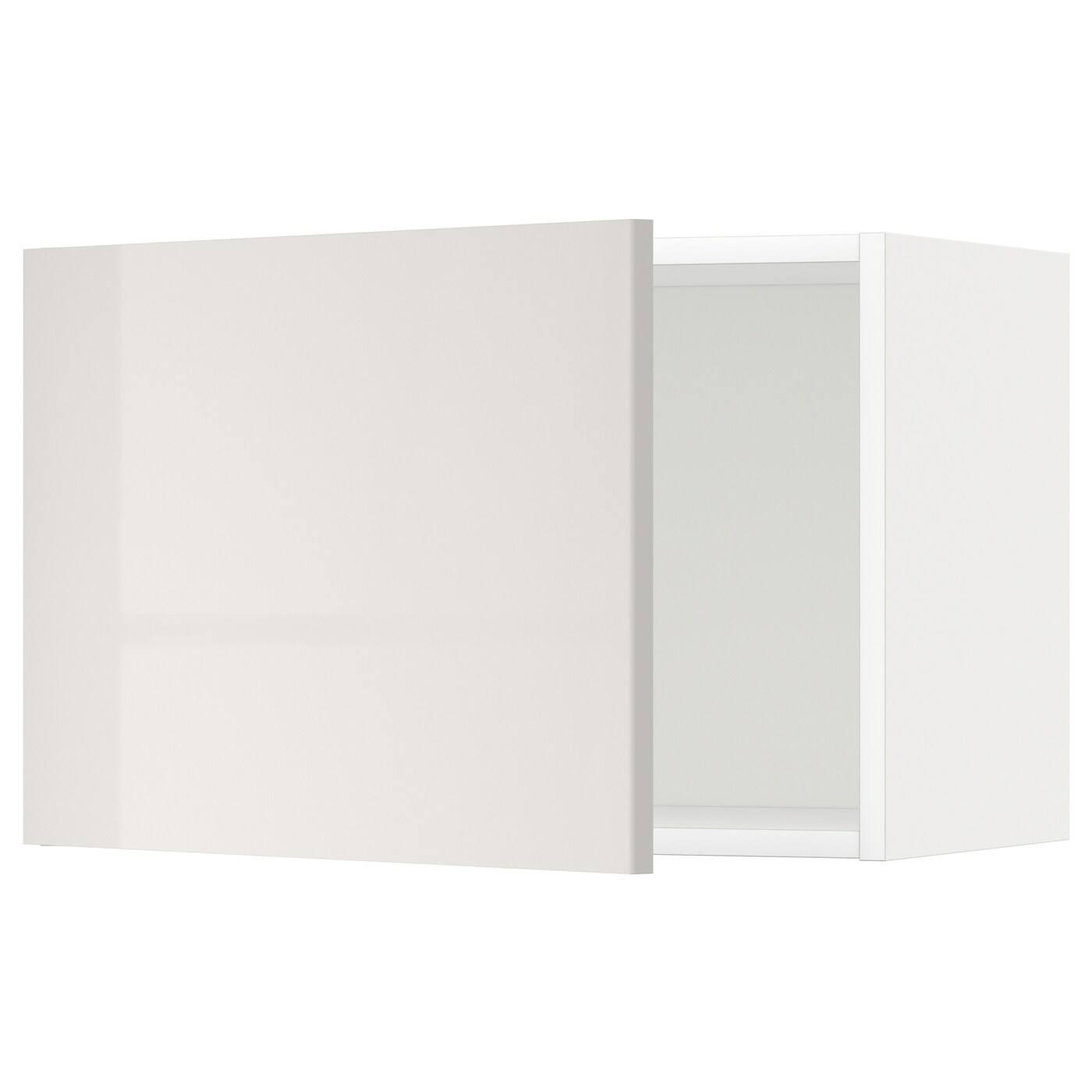 ИКЕА METOD Навісна шафа - білий / Ringhult світло-сірий 60x40 см, 094.687.48