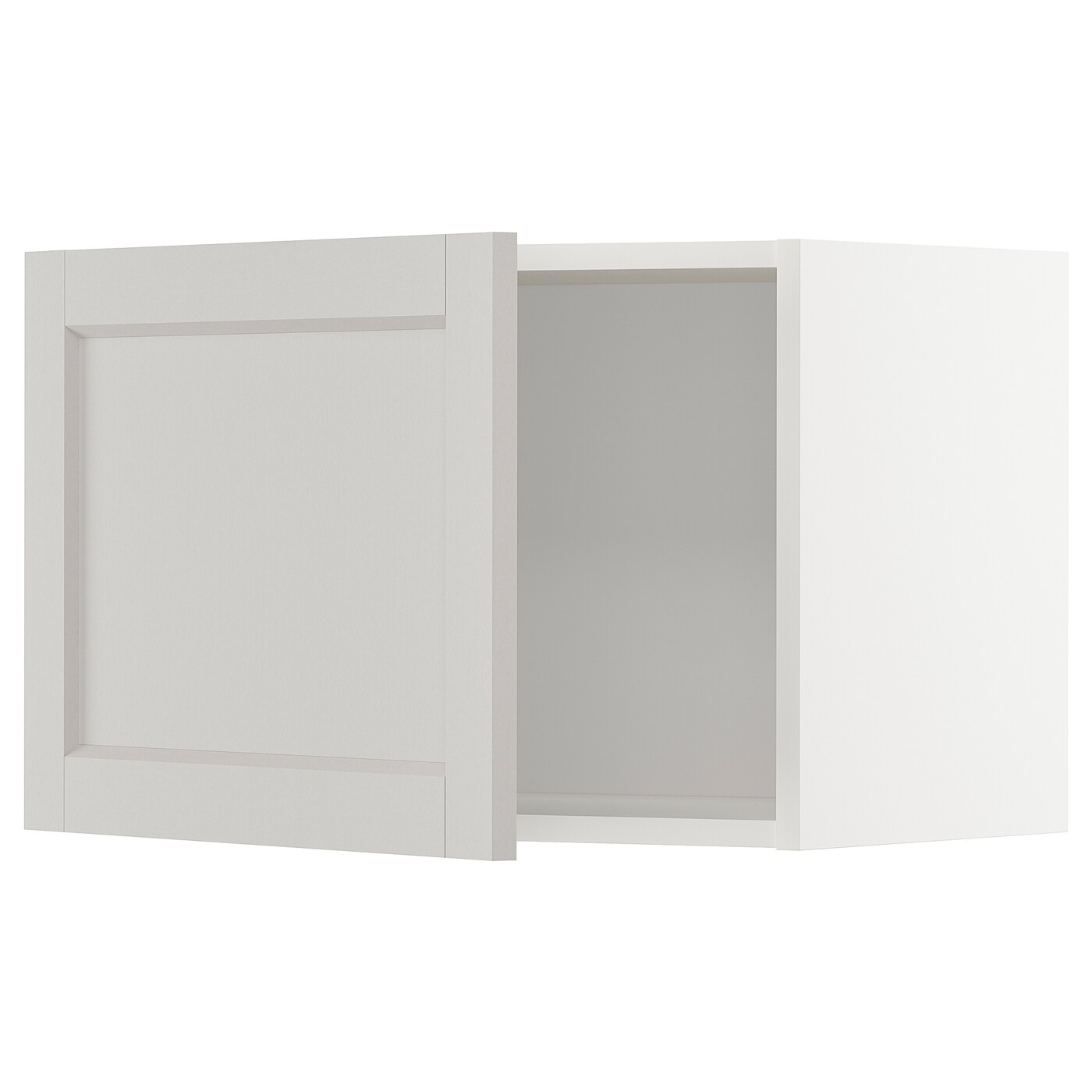 ИКЕА METOD Навісна шафа - білий / Lerhyttan світло-сірий 60x40 см, 094.633.50