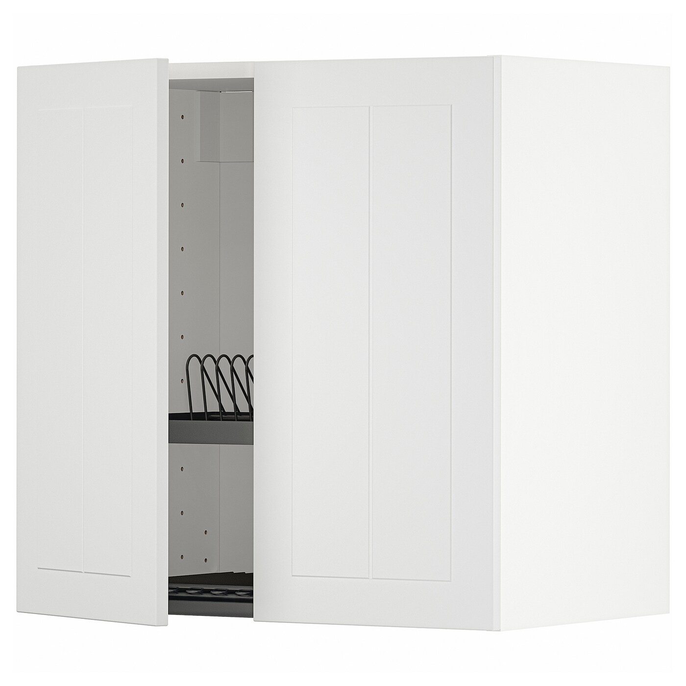 ИКЕА METOD Навісна шафа з дренажем / 2 дверцята - білий / Stensund білий 60x60 см, 094.603.18