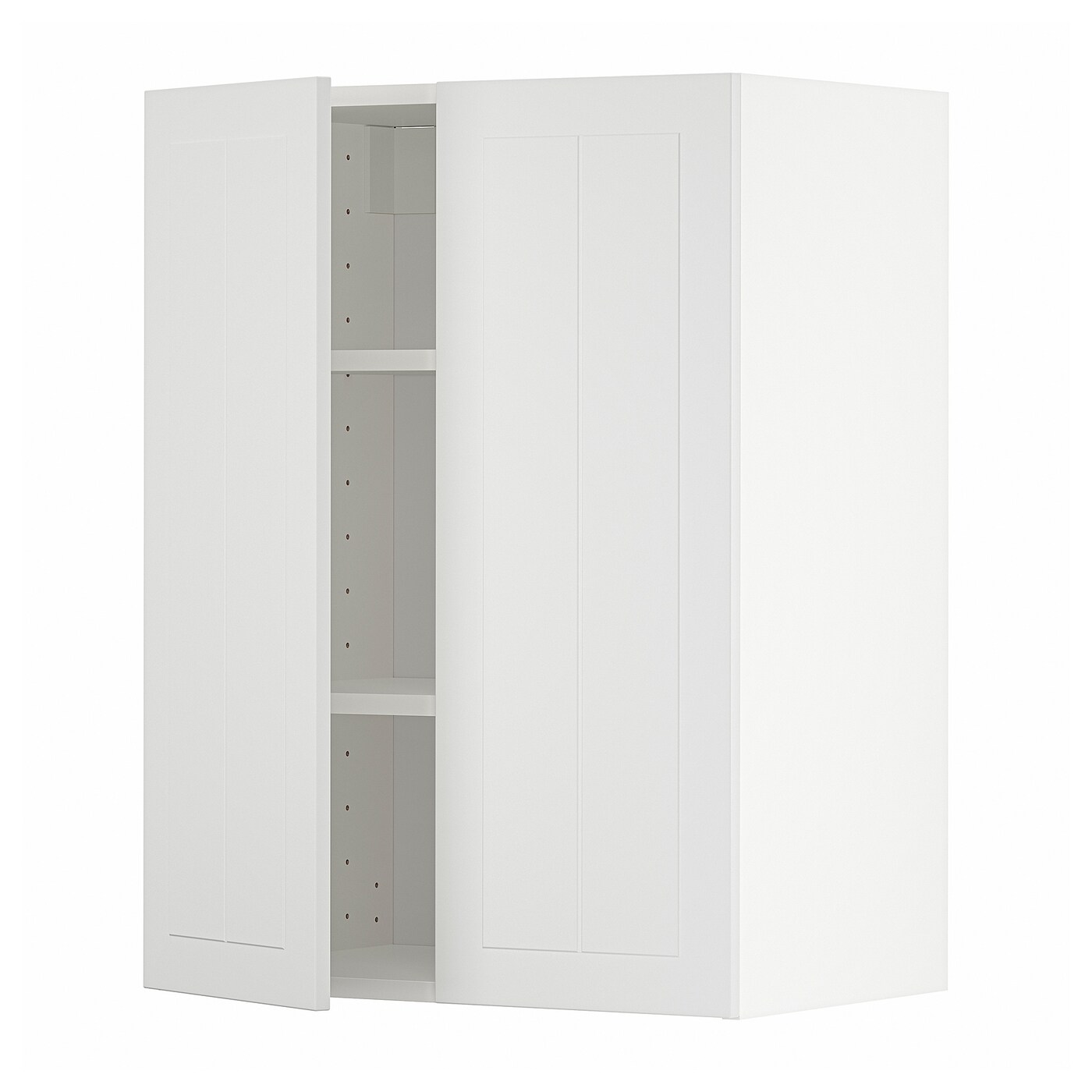 ИКЕА METOD Навісна шафа з полицями / 2 дверцята - білий / Stensund білий 60x80 см, 094.631.66
