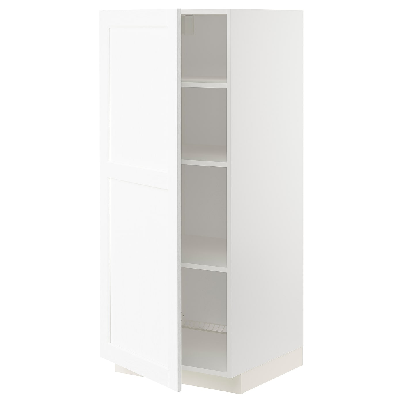 METOD Висока шафа / полиці - білий Enköping / біла імітація дерева 60x60x140 см