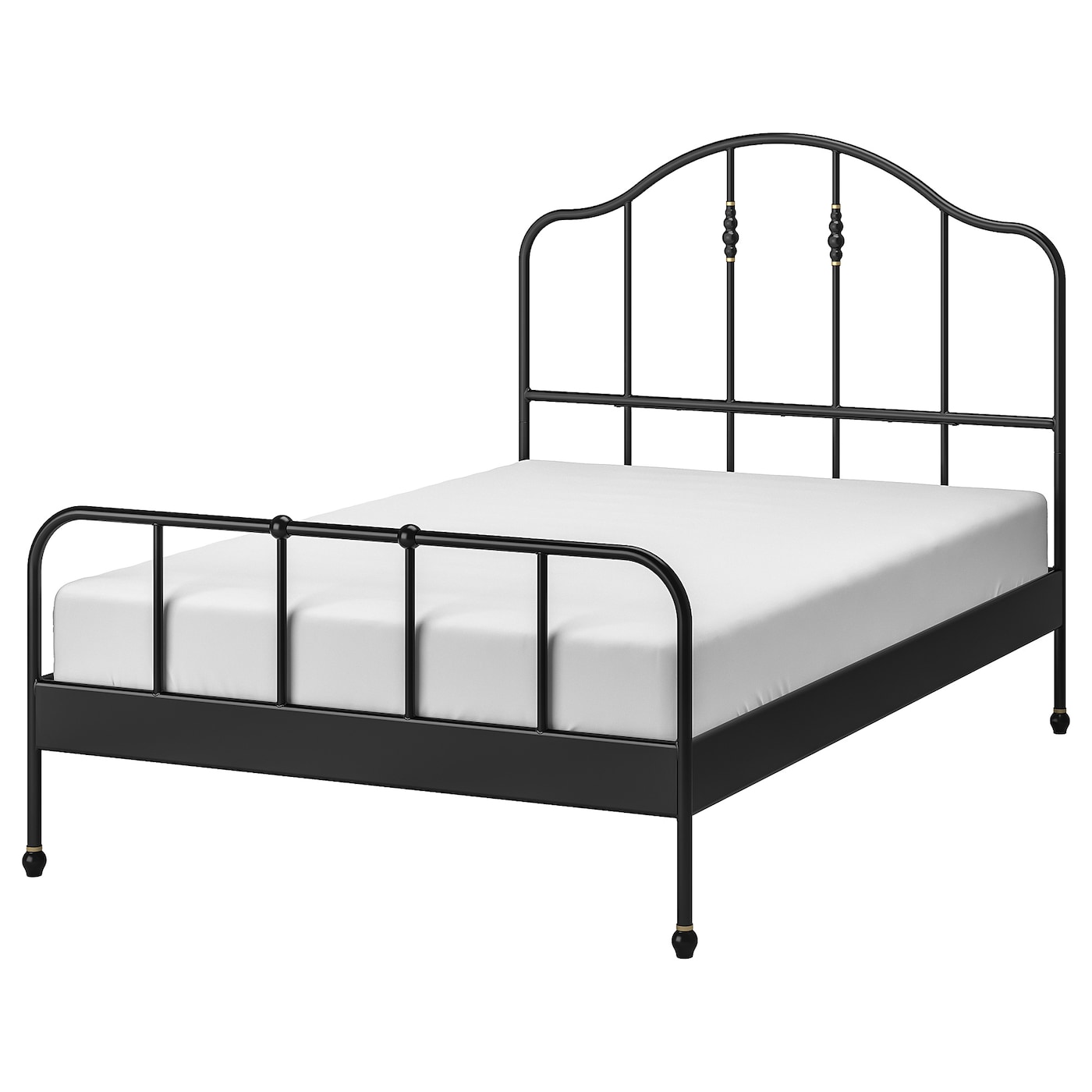 ИКЕА SAGSTUA Каркас ліжка - чорний / Lönset 140x200 см, 092.689.09
