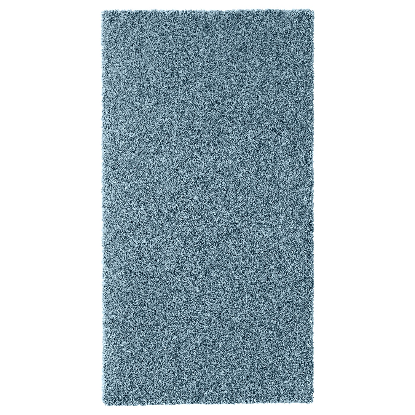 ИКЕА STOENSE, Ковер с коротким ворсом, 004.270.07, средний синий, 80x150 см
