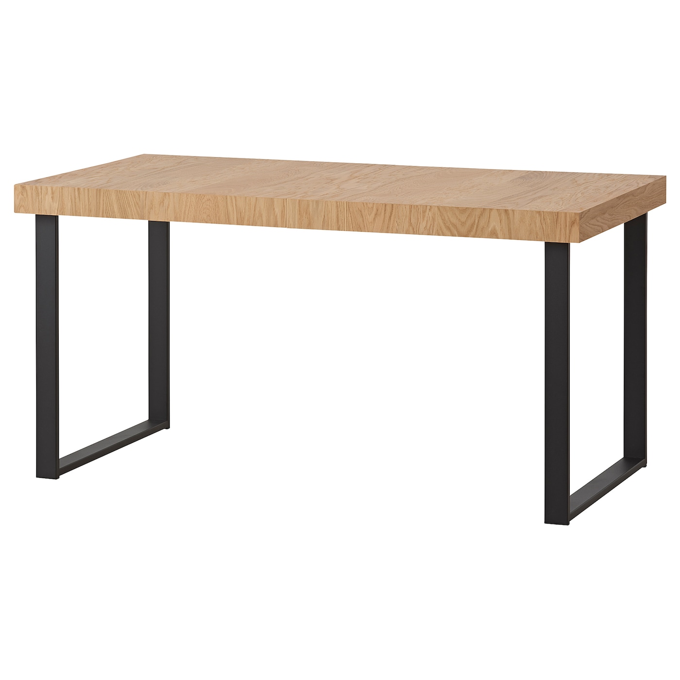 ИКЕА TARSELE Розкладний стіл - дуб / чорний шпон, 150 / 200x80 см, 104.684.22