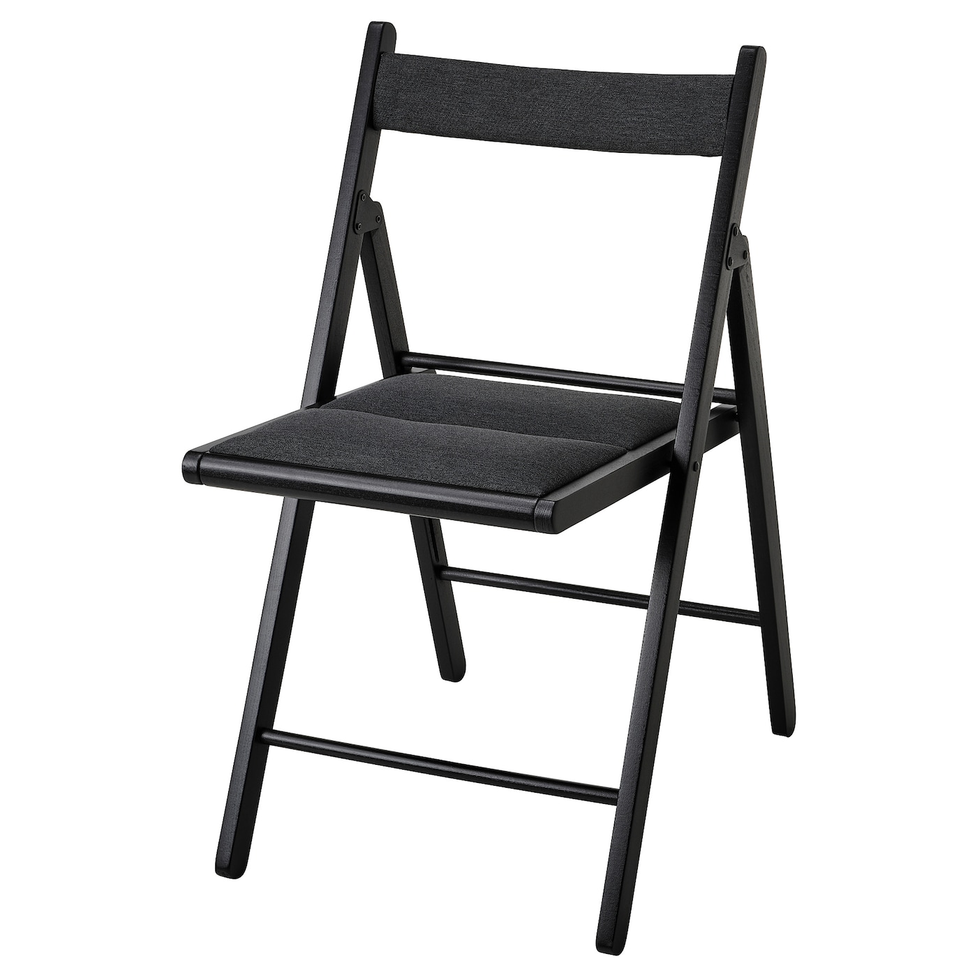 ИКЕА TERJE Розкладний стілець - чорний / Knisa темно сірий, 004.862.66